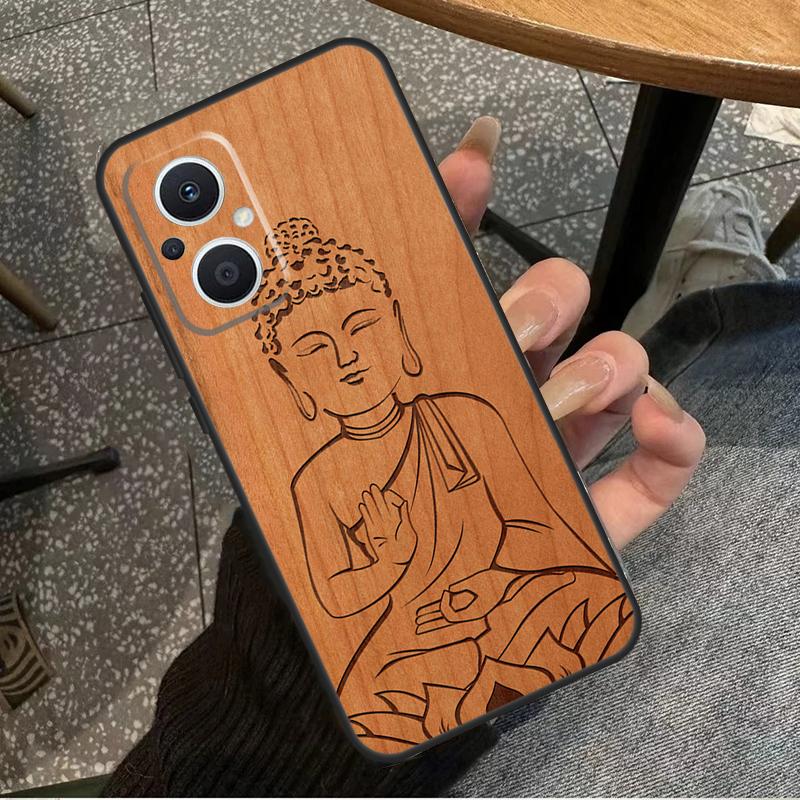 Buddha Jesus Guadalupe Wood For OPPO Reno 14F 13F 12F 11F 10 11 12 13 14 Pro 7 8 Lite 8T OPPO Find X5 X6 X8 X9 Pro Case