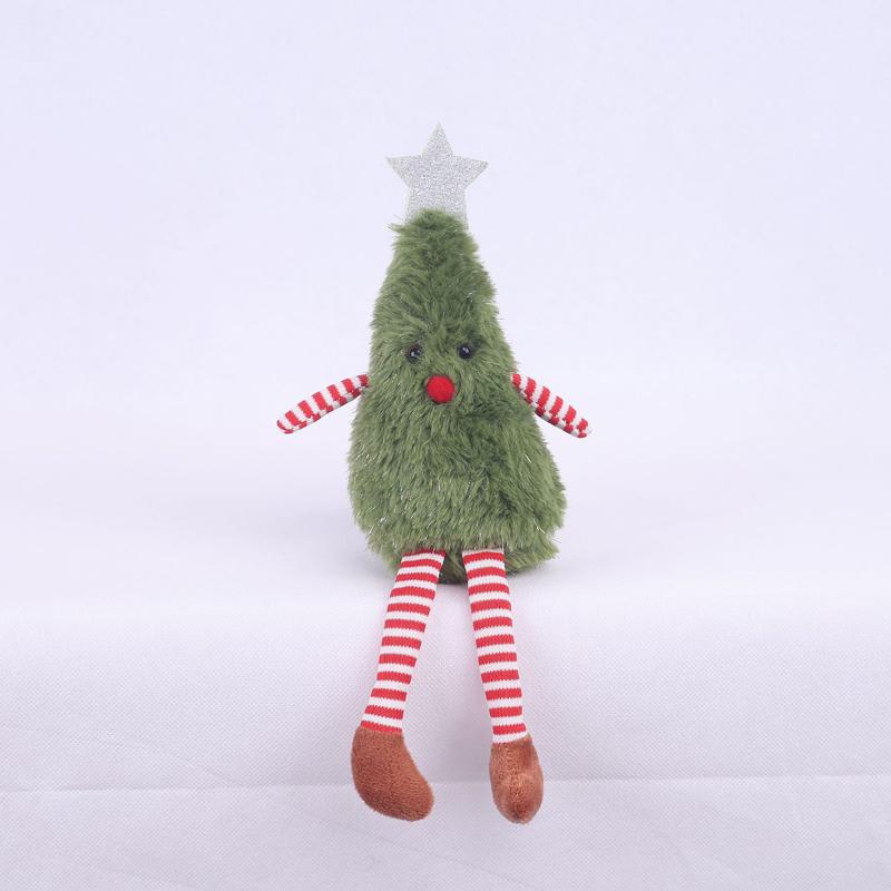 2025 Christmas Decoration Mini Christmas Tree Doll Christmas Gift Hotel Mall Window Decoration Christmas Plush Ornaments