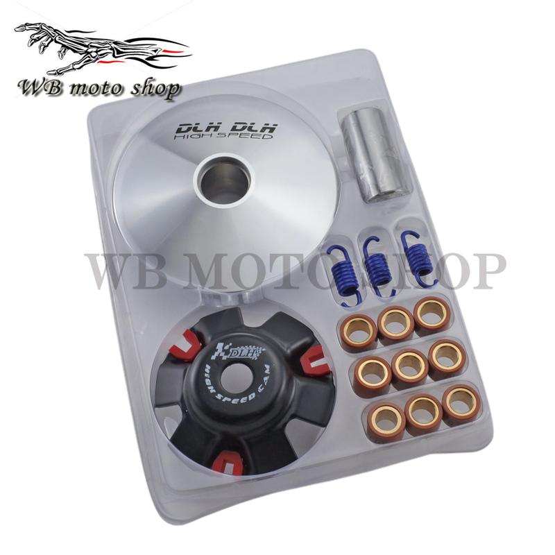 DLH High Performance CVT dlh Variator Kit with Roller Weights, Drive Pulley for GY6 125 150 152QMI 157QMJ Scooter Moped