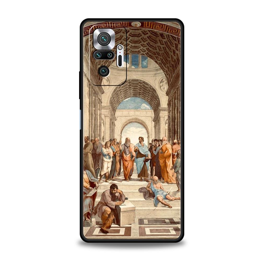 Renaissance Art Painting Phone Case For Xiaomi Redmi Note 14 13 5G 10 11 12 Pro Plus 4G 14C 13C 12C 10C Black Cover