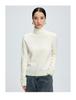 Women's High-Neck Cashmere Knit Sweater - Soft, Warm, Loose Fit for Autumn/Winter