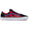 Krooked X Vans Skate Old Skool Natas For Ray Barbee Unisex Sneakers Black Desert-Red VN0A5FCBAPC