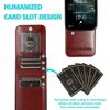 Suitable for iPhone 17 phone case, Apple 16E crazy horse pattern solid color card slot stand anti-drop phone protective case