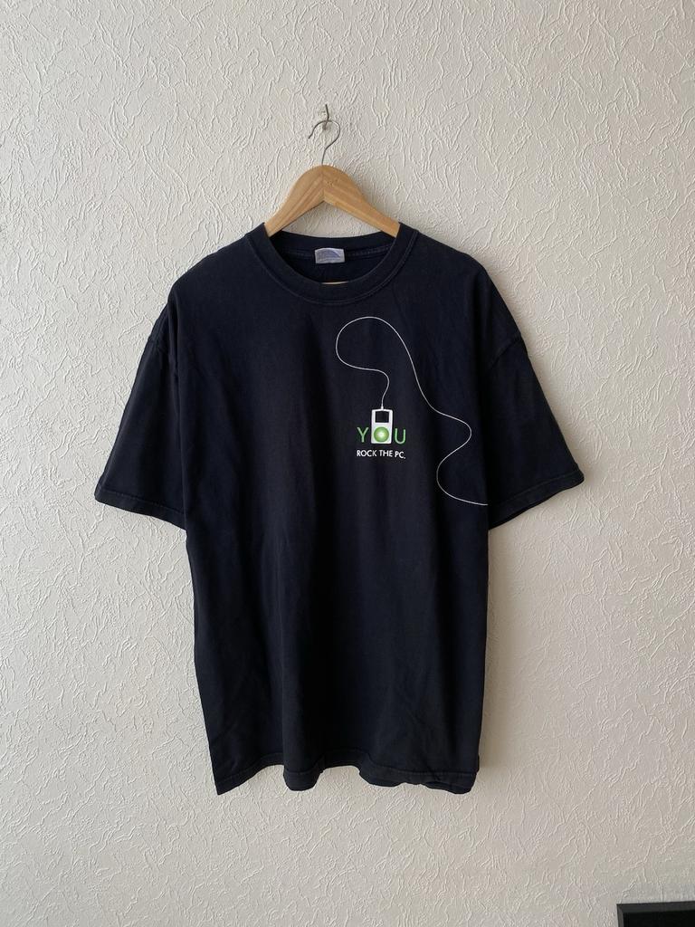 Vintage 90s HP Invent Computer Ipod T Shirt Y2K Apple Tech You Rock The PC.
