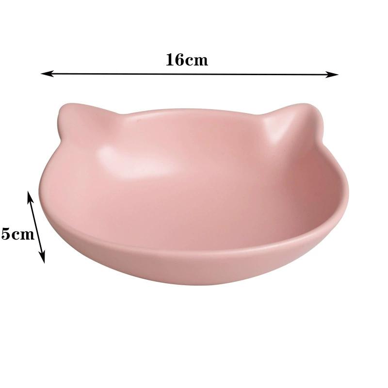1pc Cat Bowl Ceramic Canned Plate Dish Cat Food Bowl Rice Bowl Anti knock Cat Drinking Bowl Dog Bowl Food Bowl