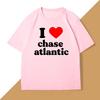 I Love Chase Atlantic T Shirt Unisex WOMEN Clothing Harajuku Clothes Casual Short Sleeve Tops Cotton Clothes Graphic T Shirts
