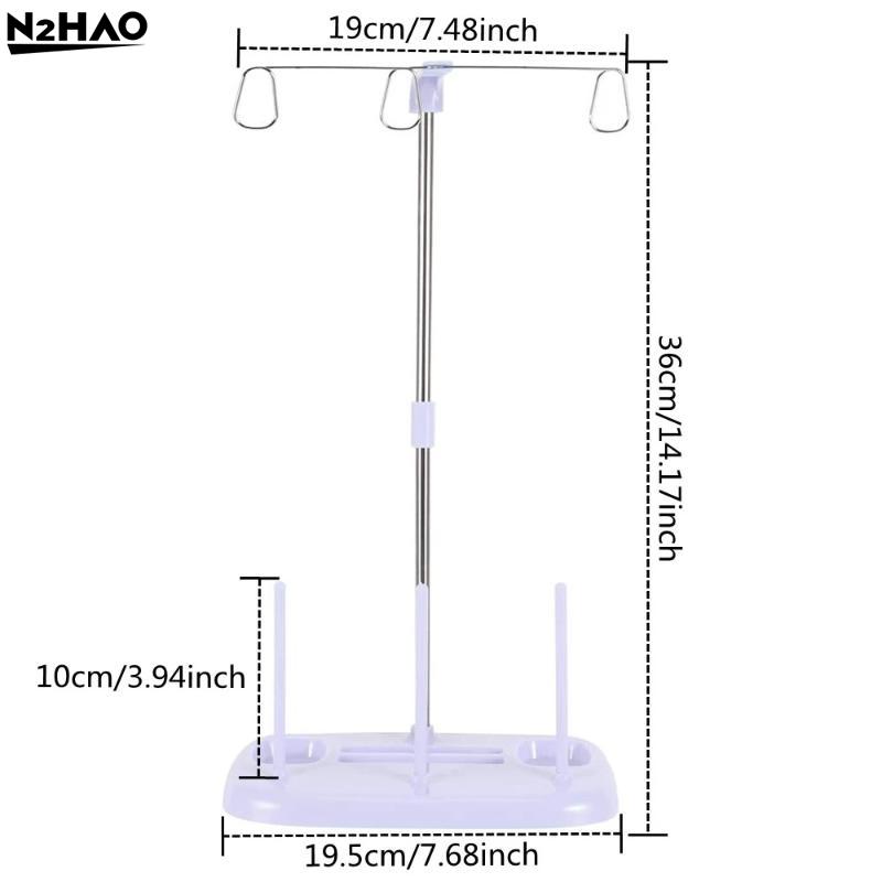 High Capacity Cone Thread Spool Holder for Sewing Machine Organizer Suitable for Serger Overlock Projects