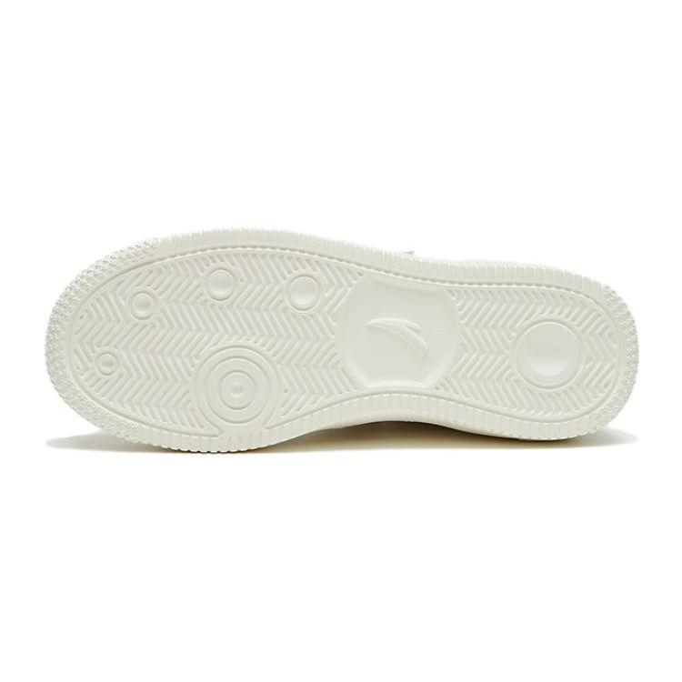 Anta Comfortable Versatile Non-Slip Durable Low-Top Skate Shoes Kids Sneaker White Blue Pink 322328003-2