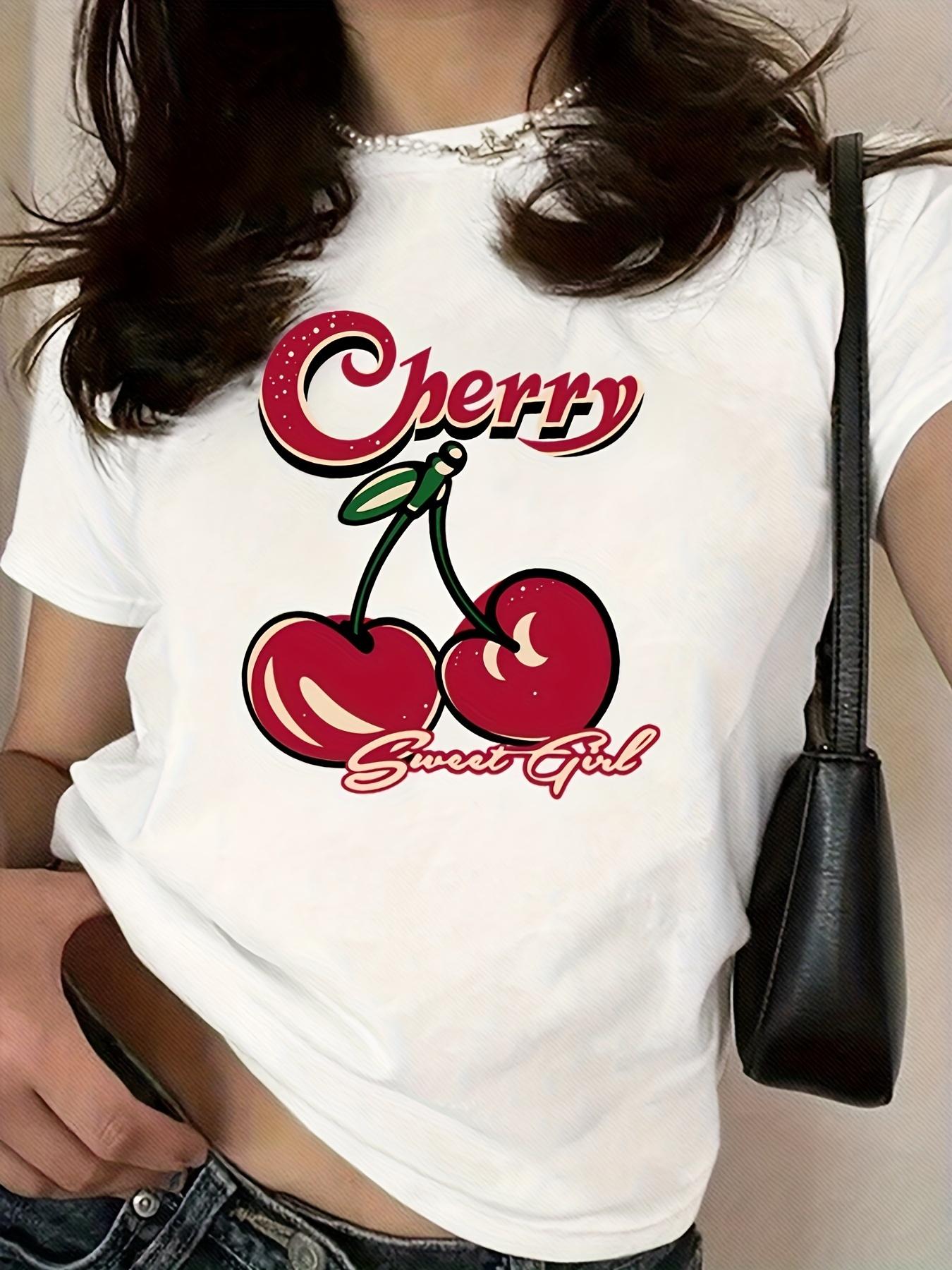Cherry Sweet Girl Graphic Tee L