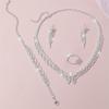 Luxurious Party Set: Shimmering Zircon Jewelry Collection