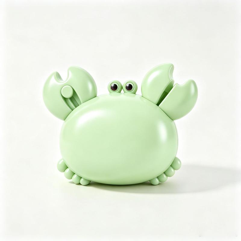 Cute Crab Shaped Multifunctional Bottle Opener With Magnetic Back Built In Mini Scissors Box Cutter For Home Kitchen Daily Use