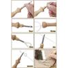 Wooden Handle Punch Needle Set 2.5mm/3.5mm/5mm Punch Stitching Kit  for Beginners
