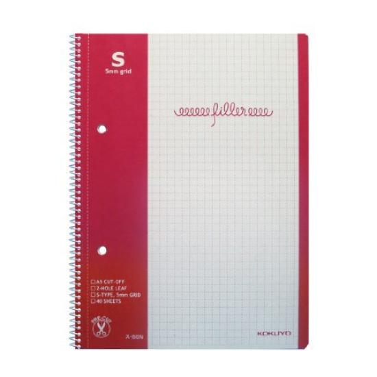KOKUYO Filler Notebook A5 5mm Grid 40 Sheets of SU-5SN (Set 3)