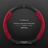 Genuine Leather Suede Carbon Fiber Steering Wheel Cover for Hongqi H5/H9/EQM5/H7/EHS9