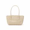 Large Capacity Hollow Out Tote Lightweight Handmade Handbag Woven Basket Bag  Poolside Picnic