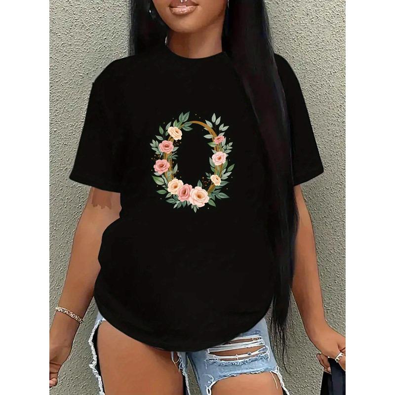 

Европейский размер Элегантная белая футболка с коротким рукавом - Свободный крой, круглый вырез, повседневная блузка с дизайном прямых рукавов, можно стирать в машине, универсальная S чёрный