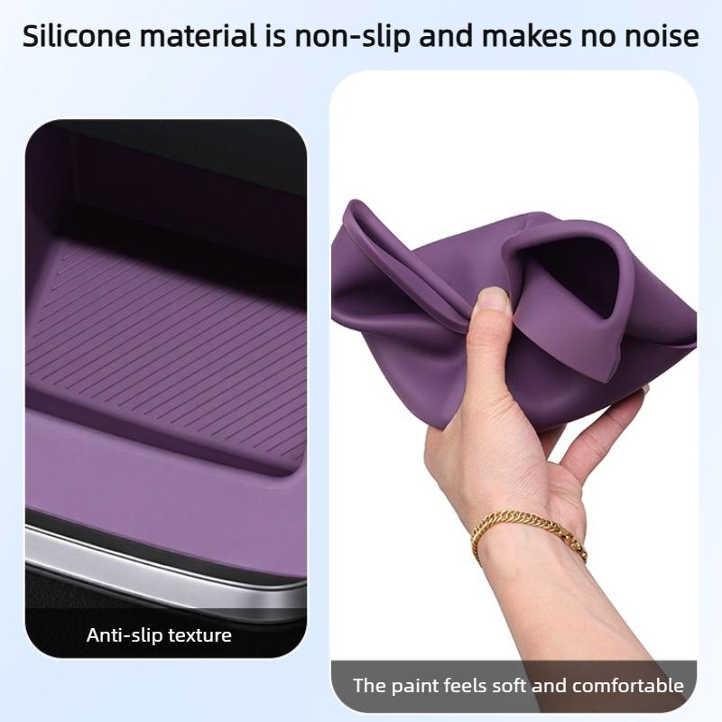 For Leapmotor B10 2025 2026 Rear Air Outlet Tissue Storage Box With Silicone Mat Interior Car Accessories