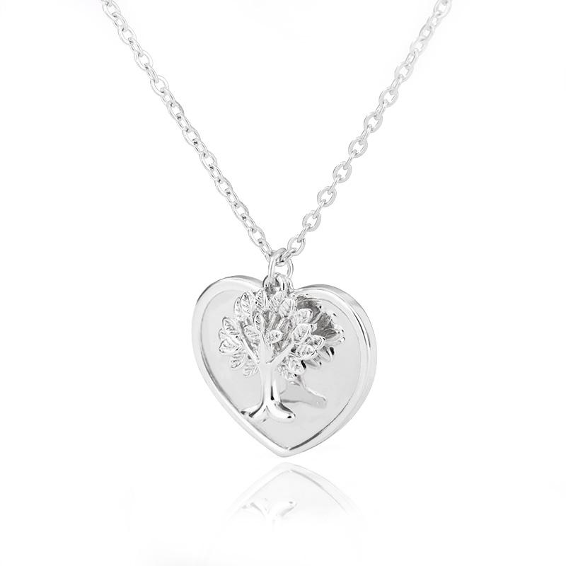 

Tree of Life Necklace for Women Stainless Steel Long Chain Pendants Necklaces Trend Choker Aesthetic Jewelry collares mujer 45cm
