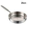 316L Stainless Steel Frying Pan Non-Stick Uncoated Cooking Pot  for Gas Stove Induction Cooker