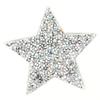 10 pezzi 8 cm Stella di Strass Applicazione Stella a Cinque Punte Patch Stella Applicazione Riparazione Abbigliamento
