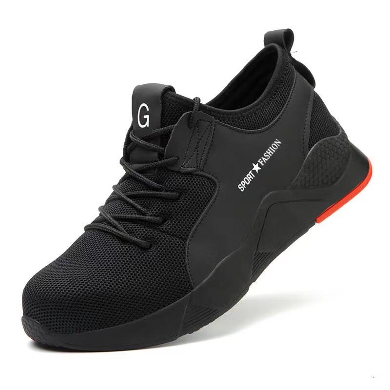 HUIZUMEI Men s Flyknit Safety Work Shoes 36