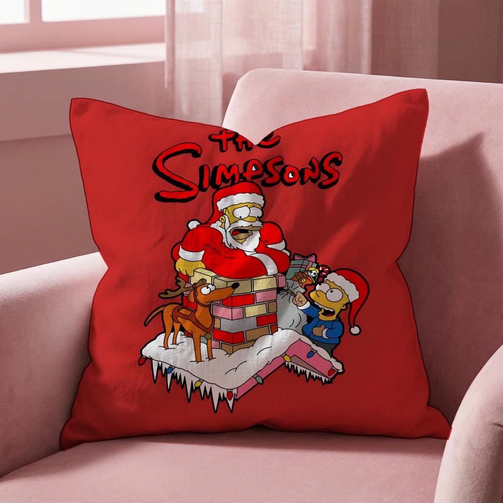 

Чехол на подушку Мультфильм The Simpsons - Многоцелевой чехол для подушки для дома и автомобиля - Двусторонний, Мягкий и прочный для ежедневного использования 30cmx30cm