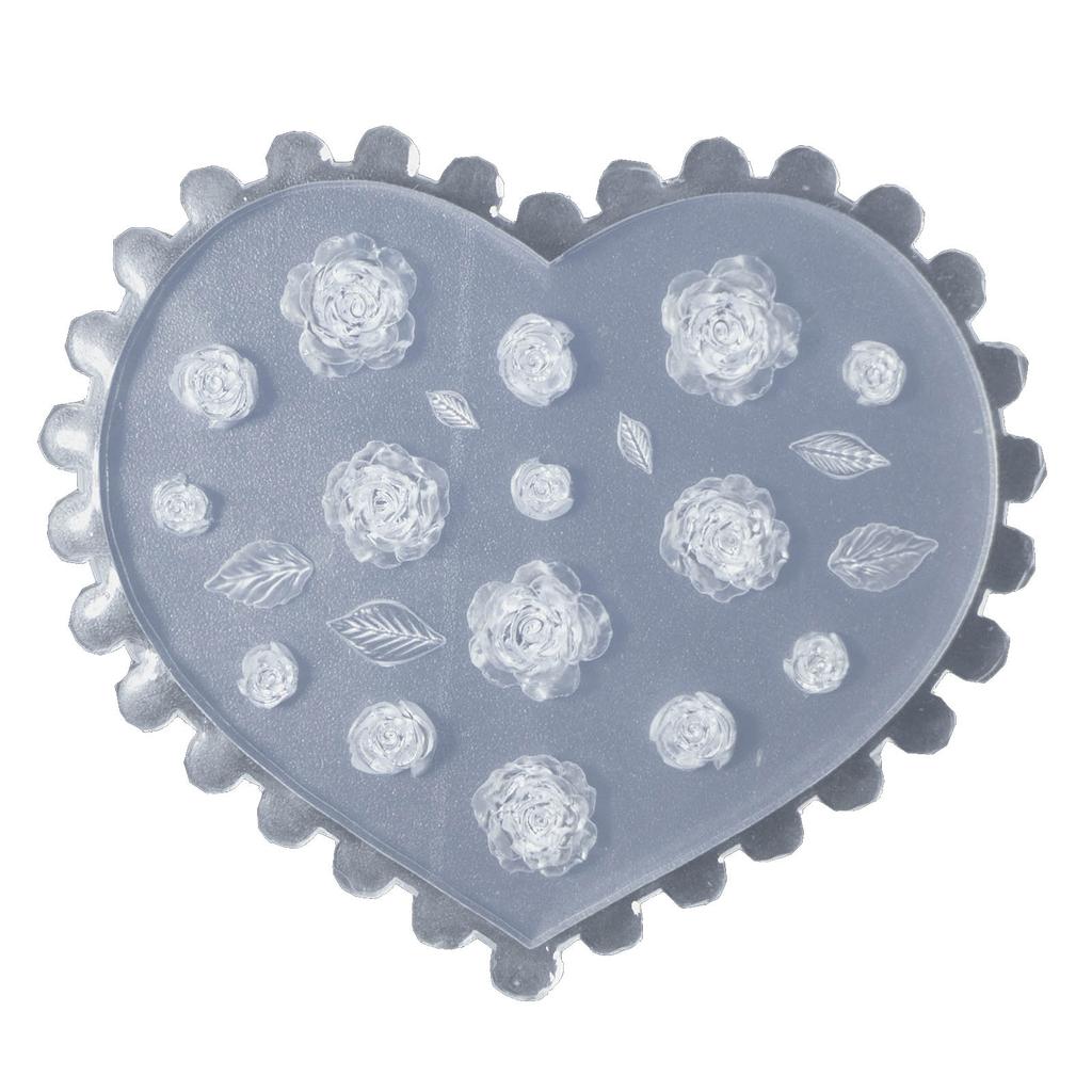 Nail Art Silicone Mold 3D Flowers Nails Making Molds Embossed Nail Stencils Sculpture Mould Decorations for Manicurists