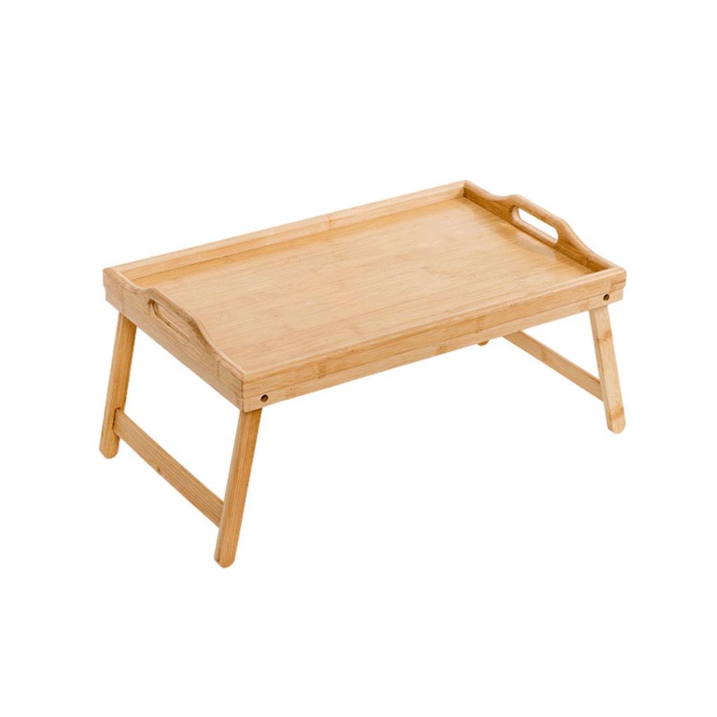 Bed Tray Table, Bed Trays For Eating With Foldable Legs, Handle, Protruding Baffle Bed Trays For Eating And Laptops For Bedroom