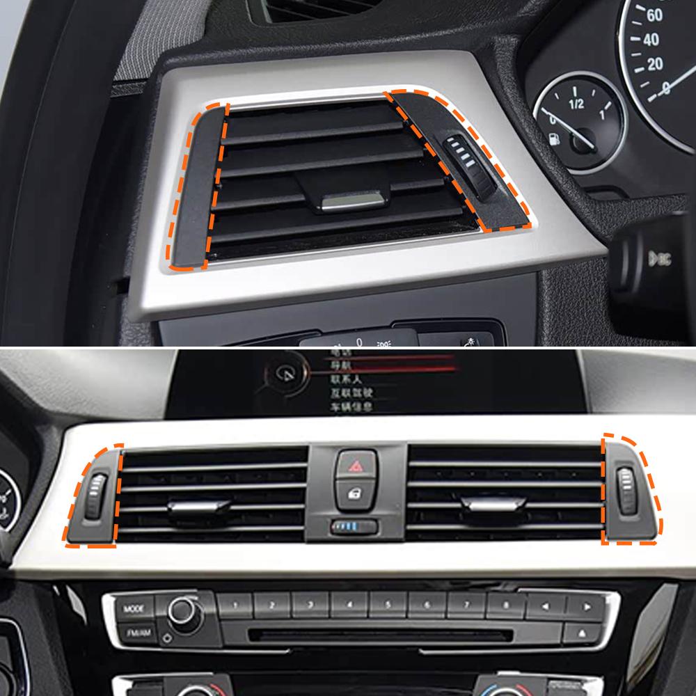 Car Front Left Miidle Air Vent Grille Decorative Panel AC Outlet Cover Trim For BMW 3 4 Serie F30 F31 F34 F35 F32 F33 F36 F82