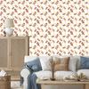 Monkey Wallpaper White, Cream and Orange for Living Room and Bedroom 50x1000