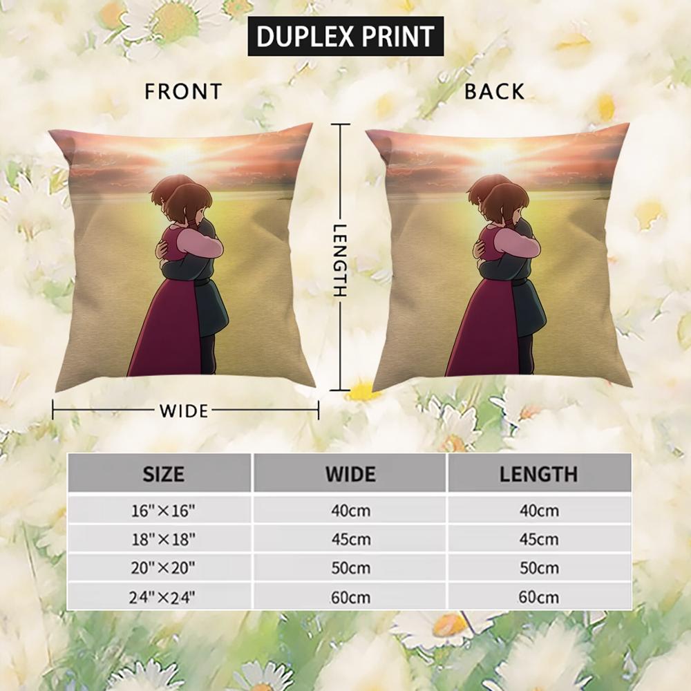Tales From Earthsea Pillow Case For Car Sofa Decorative Home Double-sided Print Plush Square Throw Pillow Cushion Cover