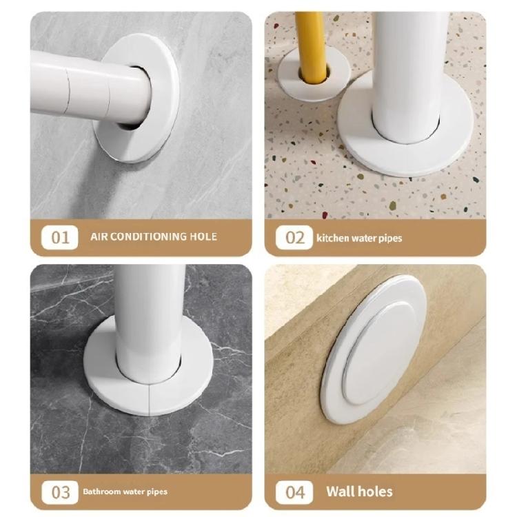 Wall Decorative Cover Pipe Plug Entry Cable Passage Hole Cover for Air Conditioning and Pipe Installations