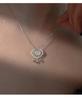Guochao Ruyi Pendant Necklace: Women's Retro Ethnic Longevity Lock Collarbone Chain - Elegant Artistic Sweater Chain Trendy Design
