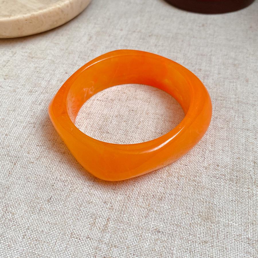 Gold-Plated Geometric Open Bangle – Korean-Style, Luxury Retro Bracelet with Unique Design for Women