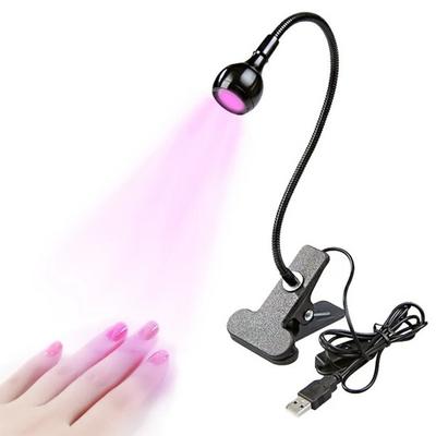 Nagel-UV-Härtungslampe, Mini, tragbar, USB-Aufladung, robustes Metall, lange Lebensdauer, Nagel-Gel-Lampe für den Heimgebrauch im Salon