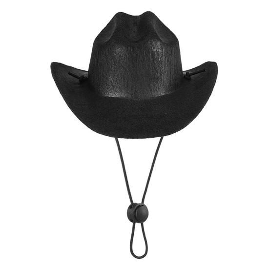 Pet Hat Fashion Western Style Dogs Cowboy Hat Adjustable Cats Headwear Cosplay Outfit Prop Pet Supplies
