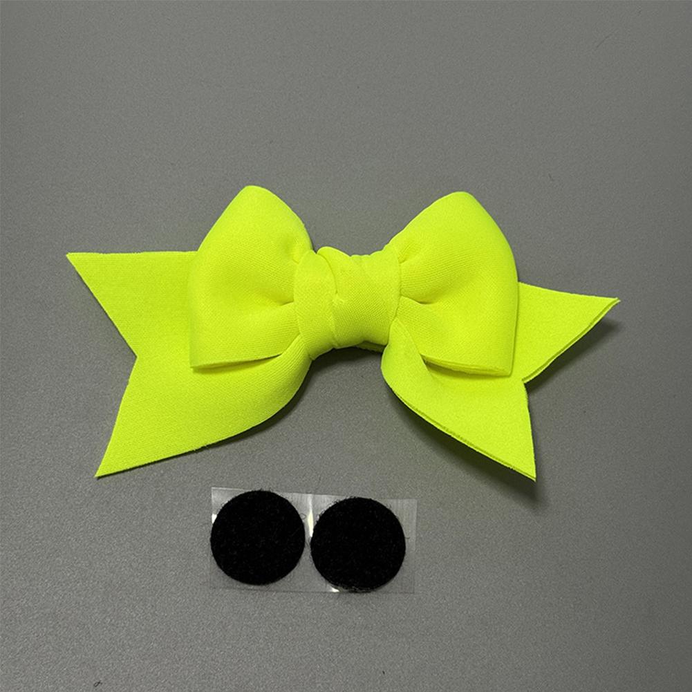 

1 шт., украшение для шлема мотоцикла, электрический шлем для велосипеда, бант в стиле хлопка для украшения кузова автомобиля, аксессуары для девочек и женщин жёлтый