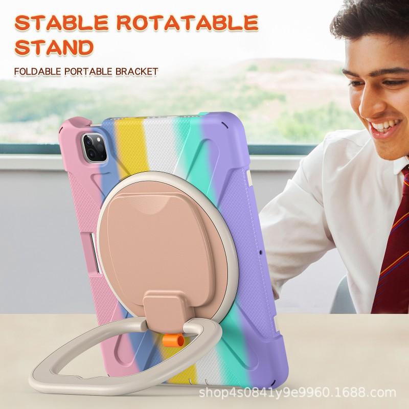 IPad 10th Gen Case Pro 11/12.9 Mini 6 Silicone Shockproof Cover With Stand Pencil Holder
