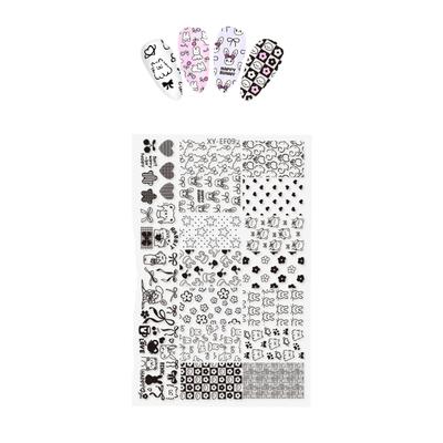 Professional Floral Nail Stamp Plates Metal Manicure Templates Reusable Nai Art Accessories For Salon Quality Designs