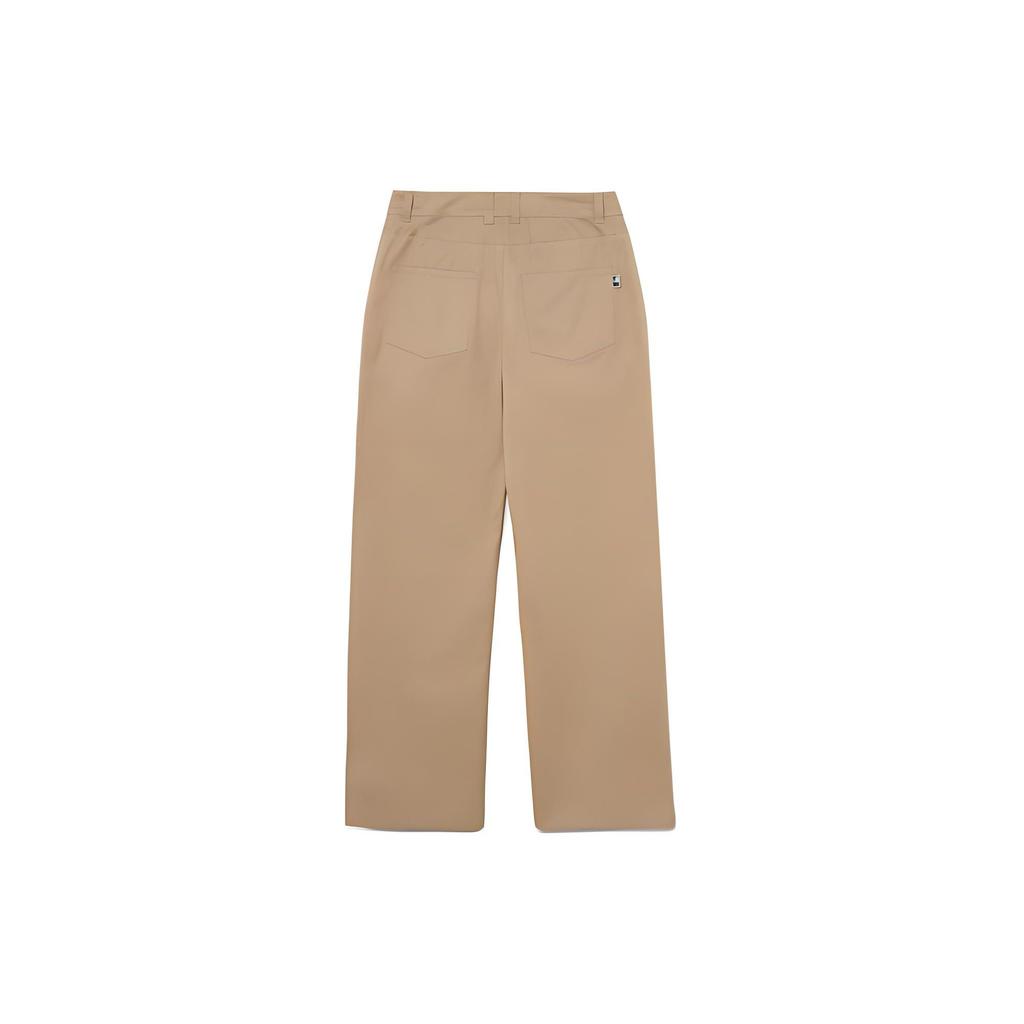 MLB Boston Red Sox Solid Color Letter Embroidery Straight Leg Casual Pants Women pants Khaki 3FWPB0131-43BGD
