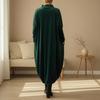 Womens Oversized Loose Fit Long Sleeve Round Neck Midi Dress Winter 2026 Korean Style