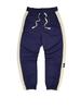 Men's Color Block College Style Cuffed Sweatpants for Spring & Autumn