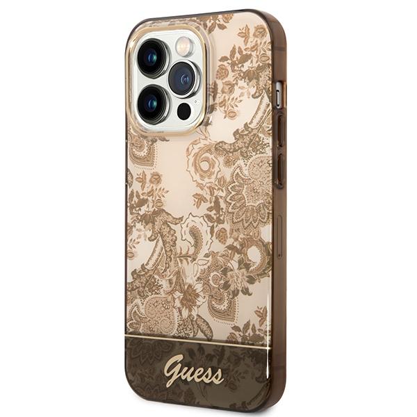 Guess Guhcp14Lhgplhc Iphone 14 Pro 6,1 Ochre Hardcase Porcelain Collection