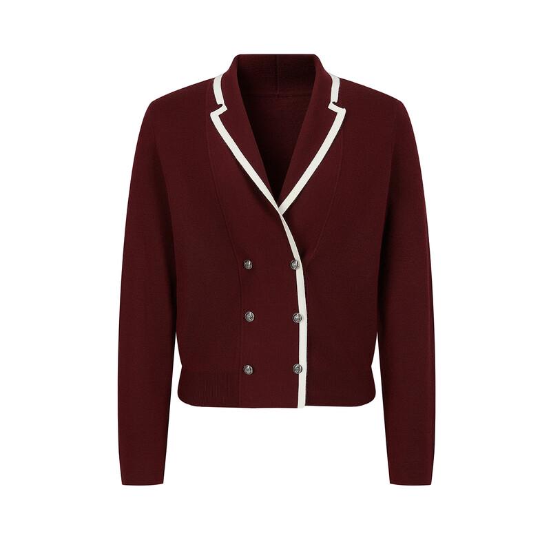 JUZUI Women's Korean Style Angora Wool Blend Knit Cardigan