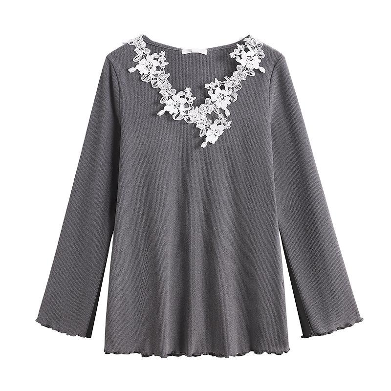 

Жіночий в язаний светр великого розміру з довгими рукавами, мила базова сукня, стрункий і милий топ 6XL сірий