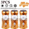 Solar LED Portable Lantern Telescopic Torch Lamp Multi-function Outdoor Camping Emergency Tent Lamp Outdoor Lighting