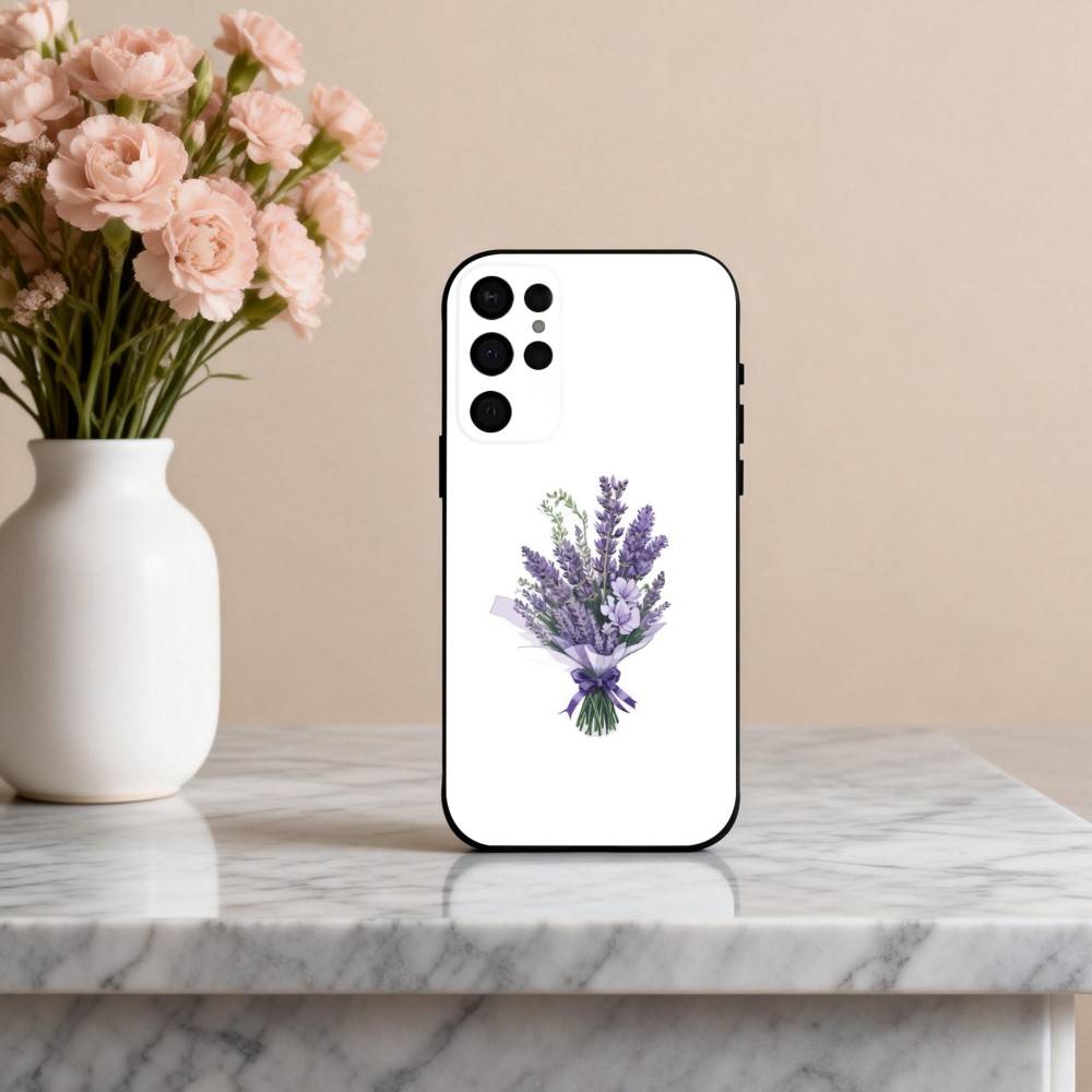 

P-Purple L-lavender Phone Case For Samsung S25,24,23,22,30,21,10,9,Ultra,Plus,Lite,FE,4,5 G Soft Black Case Samsung S24ULTRA