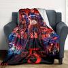 Stranger Print Flannel Blanket High Quality Warm Comfortable Cover for All Seasons Perfect for Gifts Home Decor