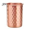 Hammered Stainless Steel Cup Cup, with Stable Base, Durable Stylish Beverage Reusable Drinking Glass, Easy Care Copper Finish Handcrafted Tumbler