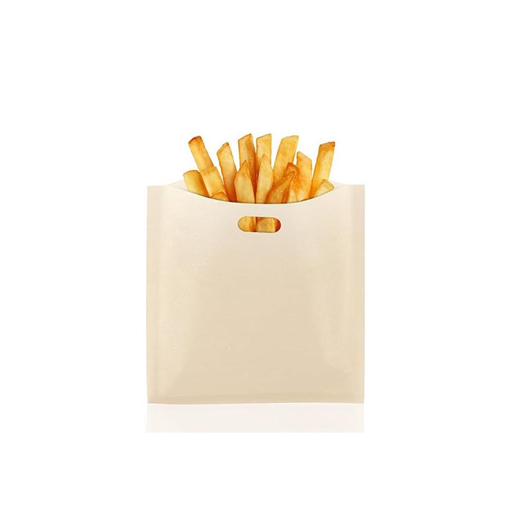 1PC Polyester Reusable Toaster Bag Snack Organizer Microwave Heating Sandwich Bags Reusable Baking Sheets Microwave Bags